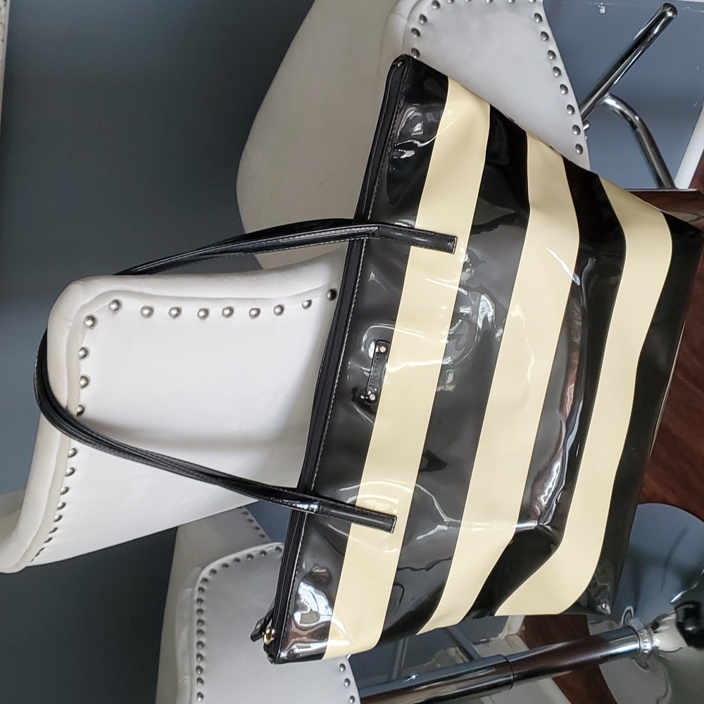 Kate spade penn valley sophie  cream black tote bag
